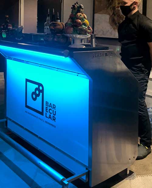 Portable Bar with LED Lights in Southern Ontario